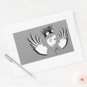 不滅の献身:失った angel 長方形シール (封筒)