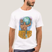 不滅パワーメンズホワイト Tシャツ (正面)