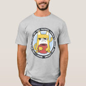 不潔おもしろいな猫 Tシャツ (正面)