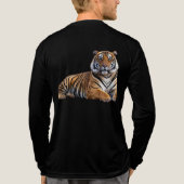 不潔に肥満のタイガーTシャツ トライブレンドTシャツ (背面)