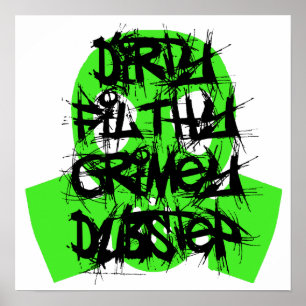 、不潔汚れた、Grimey Dubstep ポスター