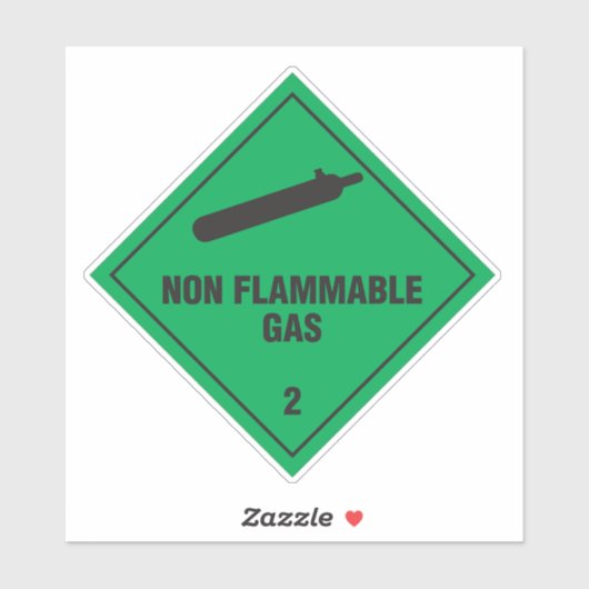 不燃性ガス2ラベル シール (シート)