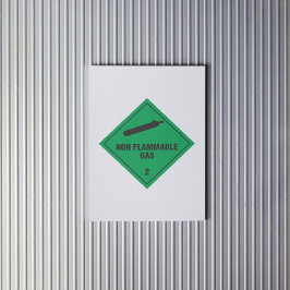 不燃性ガス2ラベル シール