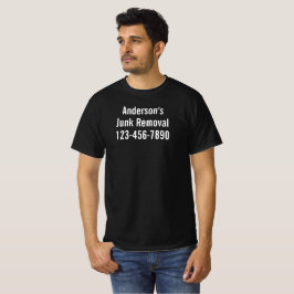不用品回収業者の名前 電話 社員 ブラック Tシャツ