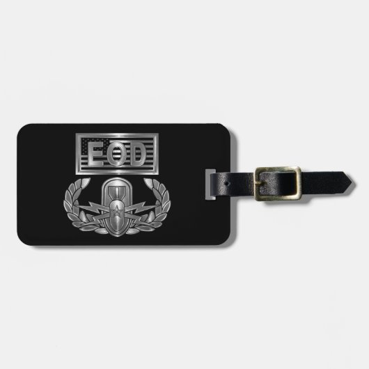 不発弾処理班（EOD: Explosive Ordnance Disposal） ラゲッジタグ (正面横)