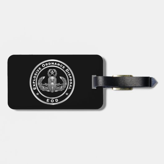 不発弾処理班(EOD: Explosive Ordnance Disposal) ラゲッジタグ (裏面横)