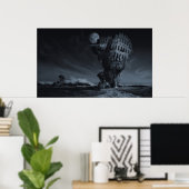 不眠または夜行覚醒 ポスター (ホームオフィス)