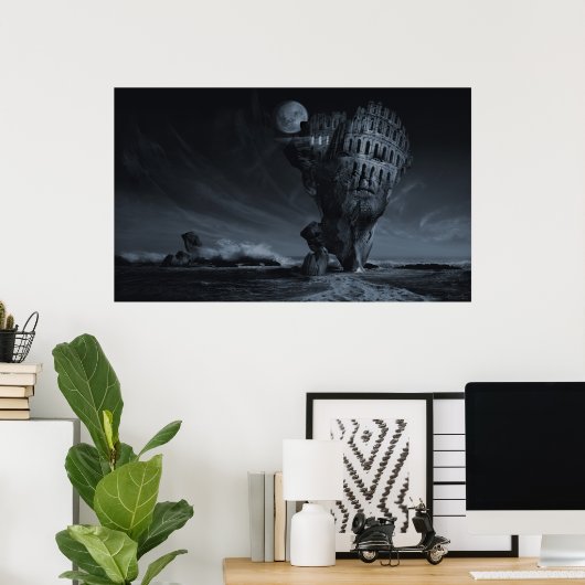 不眠または夜行覚醒 ポスター (ホームオフィス)