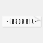 不眠デザイン バンパーステッカー (正面)