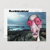 不眠症がセーヌ川の海岸を訪れる ポストカード (正面/裏面)