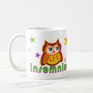 不眠症のフクロウのコーヒー・マグ コーヒーマグカップ