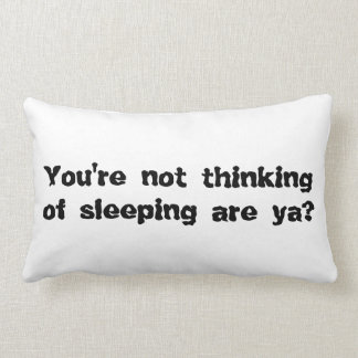 不眠症の引用文の枕: おもしろいなギフト ランバークッション