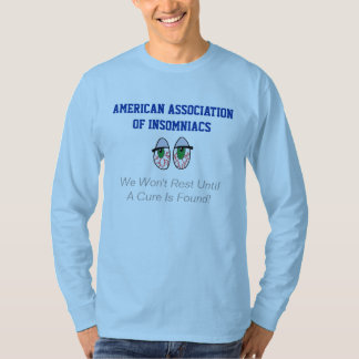 不眠症患者のアメリカ連合 Tシャツ