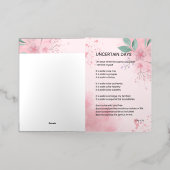 不確かな日々 - 希望 勇気 励ましの詩 箔グリーティングカード (外側レイダウン)