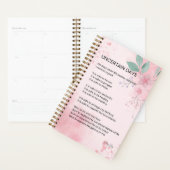 不確かな日 – 希望の勇気勇気付けられる詩 プランナー手帳 (ディスプレー)