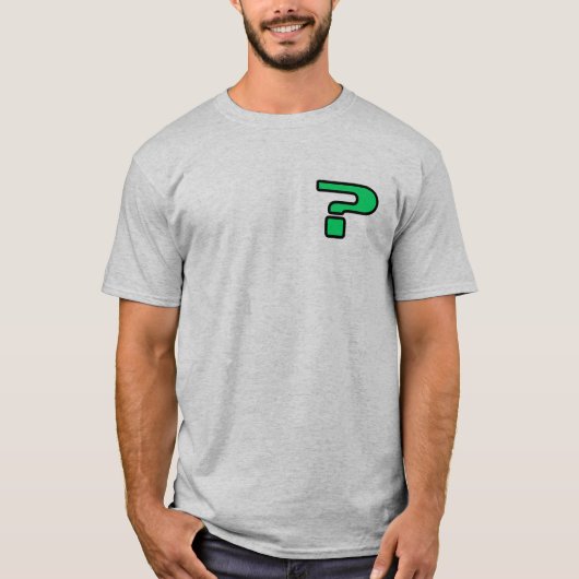 不確かな男のTシャツ Tシャツ (正面)