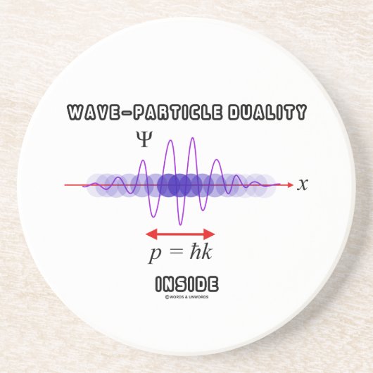 不確定性原理の中の波粒子の二元性 コースター (正面)