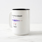 不確定性原理の内部における波粒子の二重性 ツートーンマグカップ (正面左)