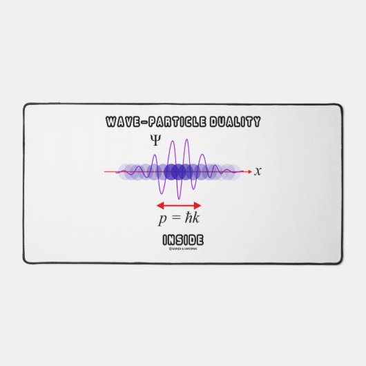 不確定性原理の内部における波粒子の二重性 デスクマット (正面)