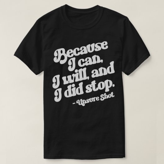 不確定撮影 Tシャツ (デザイン正面)