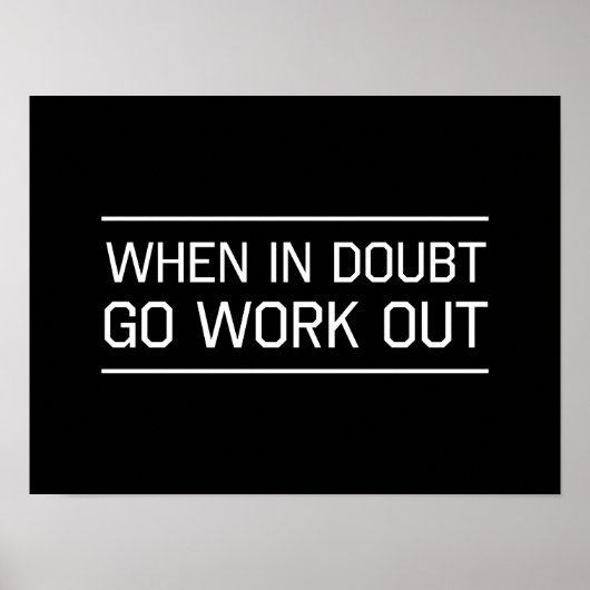 不確実な場合は作業に出る ポスター (正面)