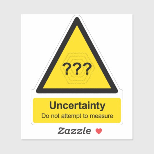 「不確実性：測定を試みない」記号 シール (シート)