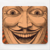 不穏なニヤニヤ顔 マウスパッド (正面)