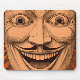 不穏なニヤニヤ顔 マウスパッド