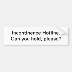 不節制のhotine -バンパーステッカー バンパーステッカー