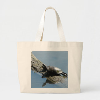 不精なカメのバッグ ラージトートバッグ