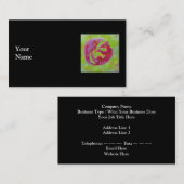 不精なキツネ。 黒 名刺 (正面/裏面)