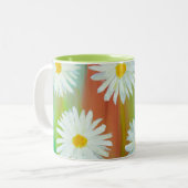 不精なデイジー日 ツートーンマグカップ (正面左)