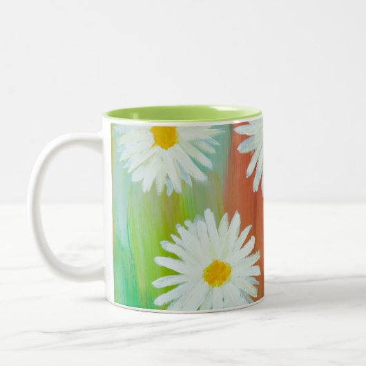 不精なデイジー日 ツートーンマグカップ (左)
