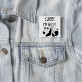 不精なパンダのバッジ 缶バッジ (インサイチュ)