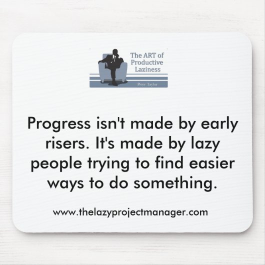 不精なプロジェクトマネージャーのマウスマット マウスパッド (正面)