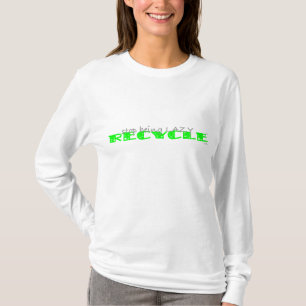 不精なリサイクル-アメリカの服装のフード付きスウェットシャツ--がある Tシャツ