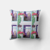 不精な午後のラブラドールの絵を描くこと クッション (裏面)