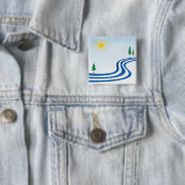 不精な川 缶バッジ (インサイチュ)