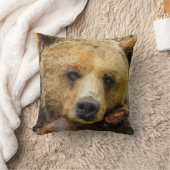 不精な灰色グマ クッション (ブランケット)