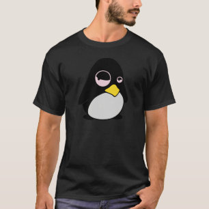 不精なLINUXのタキシードのペンギン Tシャツ