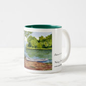 不精なNorthwoodsのカヌー旅行のマグ ツートーンマグカップ (正面右)