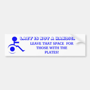 不精ハンディキャップはではないです! その宇宙を去って下さい! バンパーステッカー