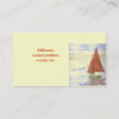 「不精日の帆」プロフィールカード 名刺 (裏面)