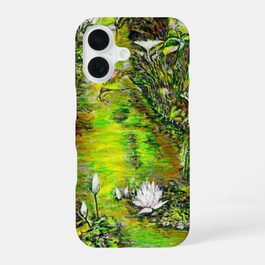 不純な思考の池 iPhone 16ケース (裏面)