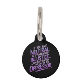 不義もし義の場合は中立 ペット　ネームタグ