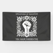 不義もし義の場合は中立 横断幕 (横)