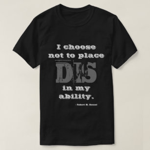 不能の認識度のTシャツ Tシャツ