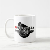 不自然に吸い出される コーヒーマグカップ (左)