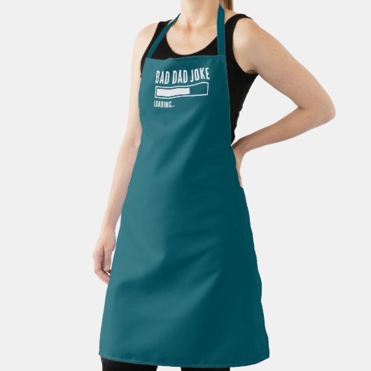 不良おもしろいパパジョークの読み込み エプロン (インサイチュ)