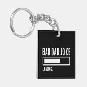 不良おもしろいパパジョークの読み込み キーホルダー (正面左)